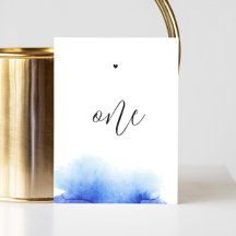 Elegante boda de escritura minimalista azul náutic