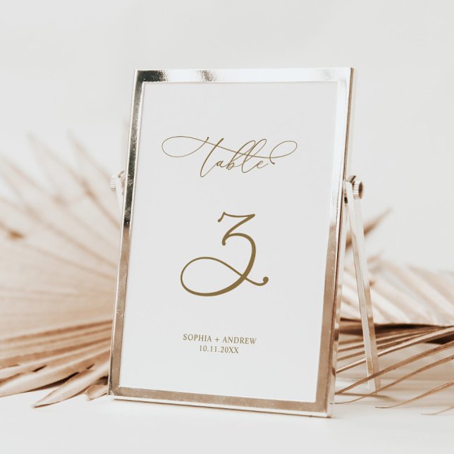 Tarjeta De Mesa Elegante Boda de la Mesa de caligrafía moderna 3 (Subido por el creador)