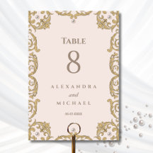 Elegante Boda de la Perla del Victoriano Beige