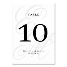 Elegante Boda de Monograma Blanco Marfil-Script