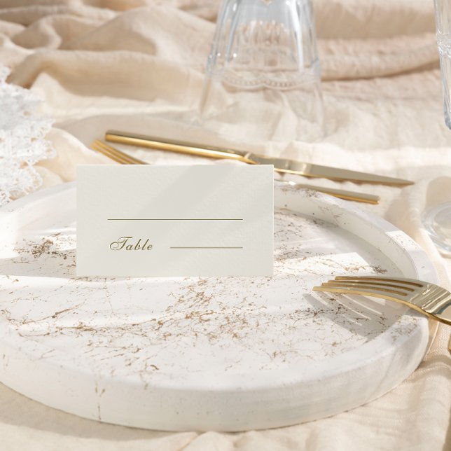 Tarjeta De Mesa Elegante Boda de Monograma Escudo Dorado clásico (Subido por el creador)