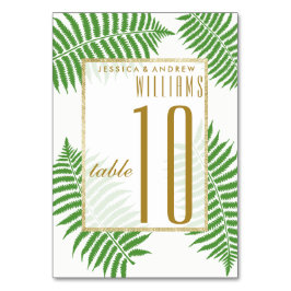 Tarjeta De Mesa Elegante Boda elegante de Bracken