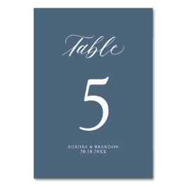 Tarjeta De Mesa Elegante Boda Minimalista moderno