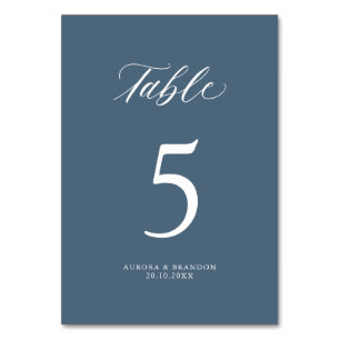 Tarjeta De Mesa Elegante Boda Minimalista moderno