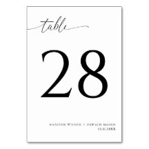 Elegante Boda moderno de caligrafía negra 28