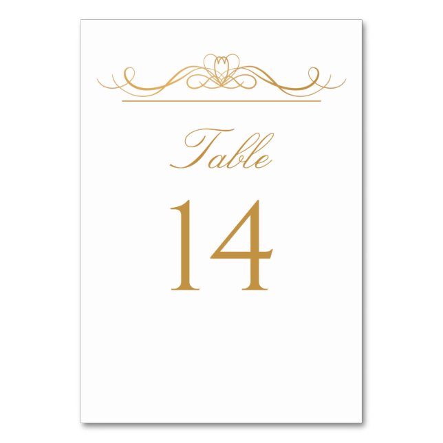 Tarjeta De Mesa Elegante Boda moderno de guiones dorados y blancos (Reverso)
