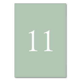 Tarjeta De Mesa Elegante Boda simple de acuarela | Número de tabla