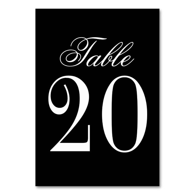 Tarjeta De Mesa Elegante Boda Vintage (Anverso)