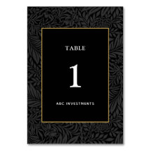 Elegante Botánico de Oro Negro