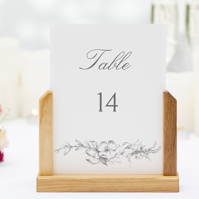 Tarjeta De Mesa Elegante clásico floral rococó francés (Subido por el creador)