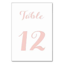Tarjeta De Mesa Elegante escritura chic rosa oro boda fiesta