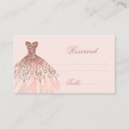 Tarjeta De Mesa Elegante Español Quinceañera Mis Quince Rosa