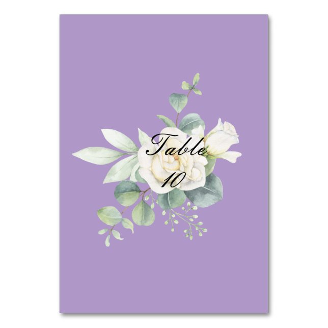 Tarjeta De Mesa Elegante eucalipto verano botánico (Anverso)