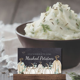 Tarjeta De Mesa Elegante evento otoñal Atractivo de Placecards Dis