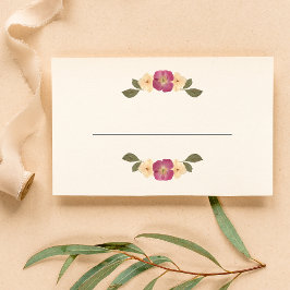 Tarjeta De Mesa Elegante Flores Silvestres Boho Boho Garden Weddin