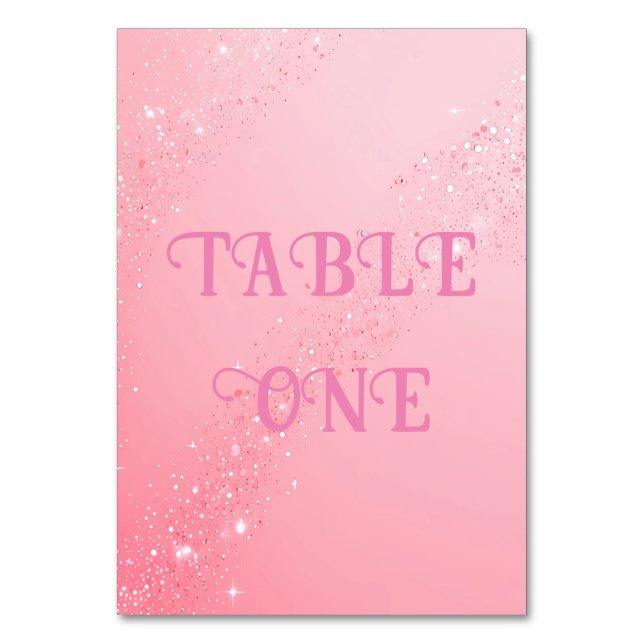 Tarjeta De Mesa Elegante fondo de Boda de espuma rosa (Reverso)