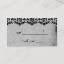 Tarjeta De Mesa Elegante Gótico Lace Posh Boda Place Cards