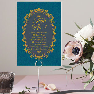 Tarjeta De Mesa Elegante gráfico de asientos estilo Regenciycore R