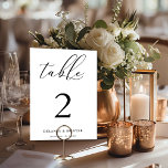 Tarjeta De Mesa Elegante guión Minimalista editable<br><div class="desc">Este diseño sencillo y elegante presenta un diseño minimalista resaltado por un guión elegante. Agregue el texto utilizando el formulario de plantilla. Cambie todos los colores utilizando el menú de edición avanzado.</div>