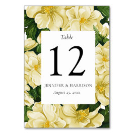 Tarjeta De Mesa Elegante invitación botánica a la boda