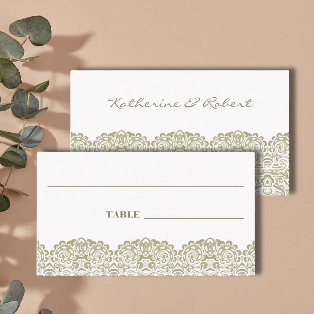 Tarjeta De Mesa Elegante lugar beige (Subido por el creador)