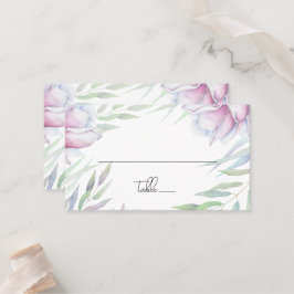 Tarjeta De Mesa Elegante Magnolia Floral