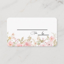 Tarjeta De Mesa Elegante Mesa Boda personalizada Boda floral