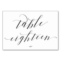 Elegante Mesa De Caligrafía Dieciocho Recepción
