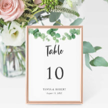 Elegante Moda Eucalyptus Sage Green boda hoja