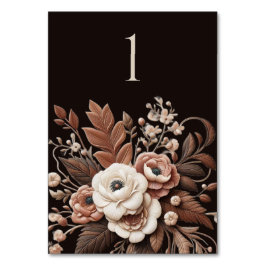 Tarjeta De Mesa Elegante Moderno Campo Occidental - Floral