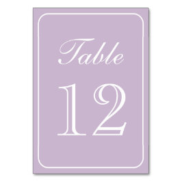 Tarjeta De Mesa Elegante número simple de mesa de lámina