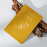 Tarjeta De Mesa Elegante oliva. Boda italiano amarillo mostaza<br><div class="desc">Delicado número de mesa boda botánico italiano con elegante rama de olivo en oro chino,  amarillo mostaza,  color ocre. Adecuado para otoño / otoño boda mediterráneo.</div>