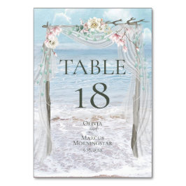 Tarjeta de mesa | Elegante Puerto de Bodas de Play