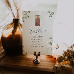 Tarjeta De Mesa Elegante restaurante Boda de Ilustracion Matchbook<br><div class="desc">Estas tarjetas se pueden utilizar para organizar a los huéspedes alfabéticamente o por número de tabla. Para agregar más (o menos) invitados, haga clic en el botón "personalizar". El color de fondo también se puede personalizar. Añada la redacción de su personalizado a este diseño utilizando los cuadros "Editar esta plantilla...</div>