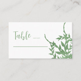 Tarjeta De Mesa Elegante vegetación Quinceañera