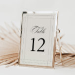 Tarjeta De Mesa Elegante Vintage Classic Light Gray Table Number<br><div class="desc">Bienvenido a sus huéspedes con la elegancia atemporal del elegante número de mesa de gris claro clásico de la colección MIA. El color gris oscuro, el diseño intrincado y el tipo de letra clásico crean un ambiente sofisticado y coherente para la decoración boda. Personalice cada mesa con estos exquisitos números...</div>
