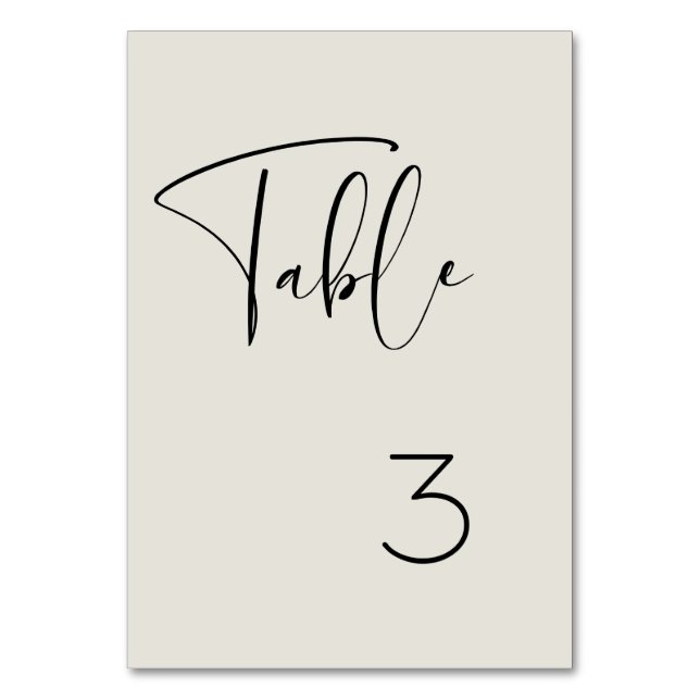 Tarjeta De Mesa Elegante y moderno boda verde sabio claro (Anverso)