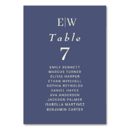 Tarjeta De Mesa Elegante y sencillo atardecer futuro con Boda mono