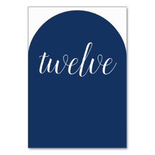 Tarjeta De Mesa Elegante y simple sonido azul de la marina