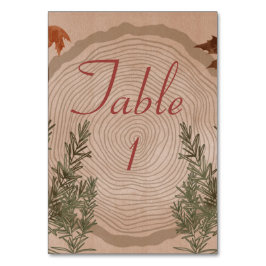 Tarjeta De Mesa Elegantes Navidades botánicos