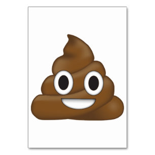 Tarjeta De Mesa Emoji de poop