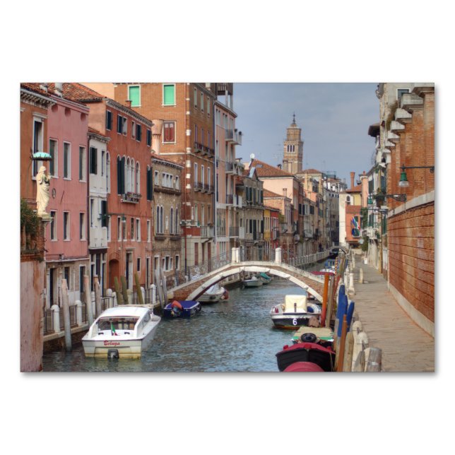 Tarjeta De Mesa En Dorsoduro, Venecia Italia (Anverso)