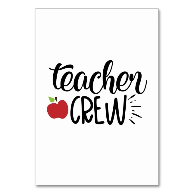 Tarjeta De Mesa Equipo docente (Anverso)