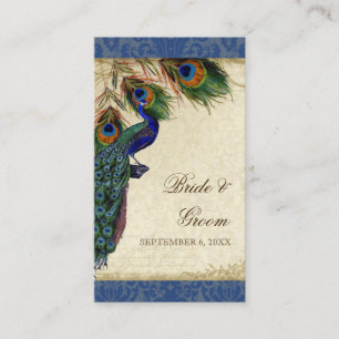Tarjeta De Mesa Escolta de asiento de mesa de Boda de plumas de pa