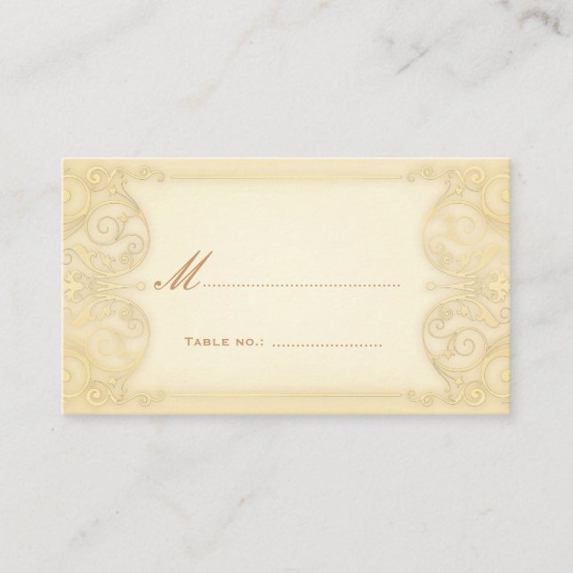 Tarjeta De Mesa Escolta de la Mesa de Fantasma Nouveau Victorian P (Anverso)