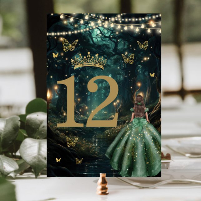 Tarjeta De Mesa Esmeralda Esmeralda Esmeralda Escándalo Vestido Qu (Subido por el creador)