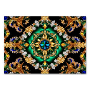 Tarjeta de mesa especial con colores brasileños