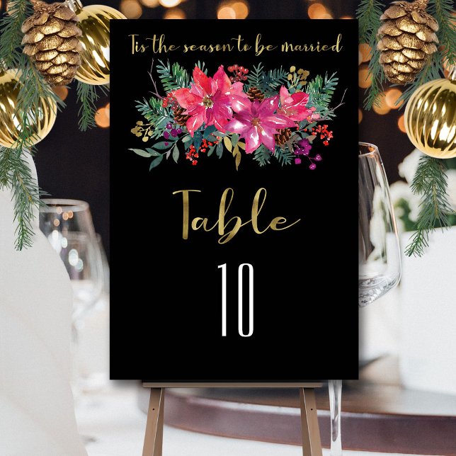 Tarjeta De Mesa Esta Es La Temporada De Casarse Con Navidades De I (Subido por el creador)