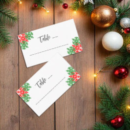 Tarjeta De Mesa Este Es El Boda De Los Navidades De Temporada