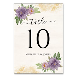 Tarjeta De Mesa Estética veraniega rústica Boda de flores silvestr